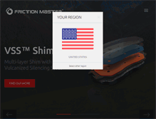 Tablet Screenshot of frictionmaster.com